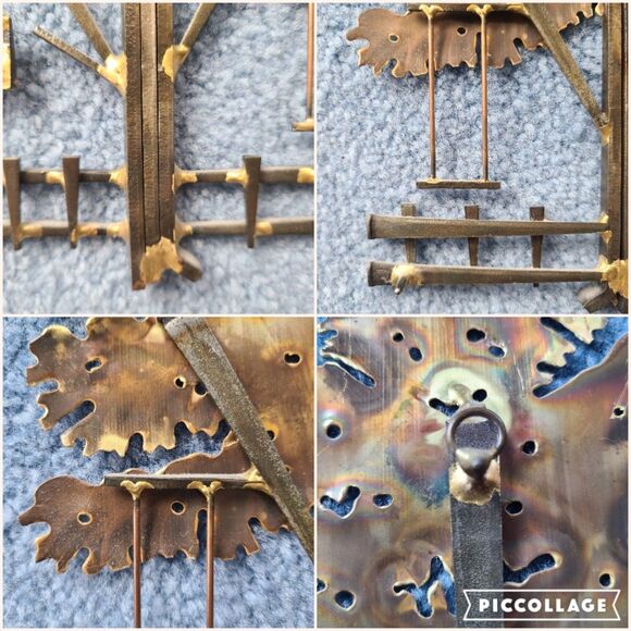 Dallas Galbraith 1998 Welded Metal Sculpture Wall Art Tree Swing Mailbox OOAK - Picture 10 of 10